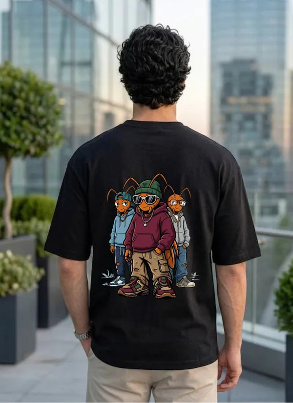GEN-Z COCKROACH Oversized Graphic T-Shirt | CJP Streetwear Tee